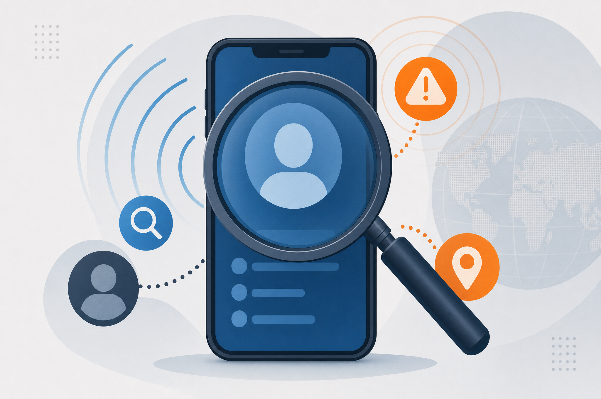 Illustration of robocall blocking and spam call filtering